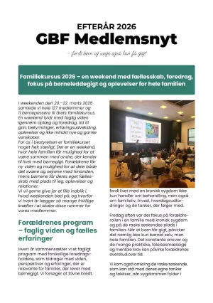 Efterårs medlemsnyt